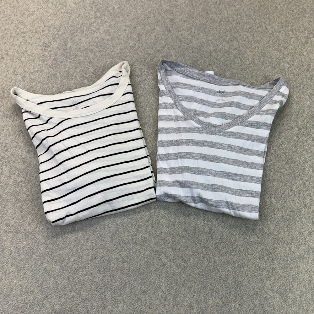 dip Women's Striped Tops Bundle of 2 Size L